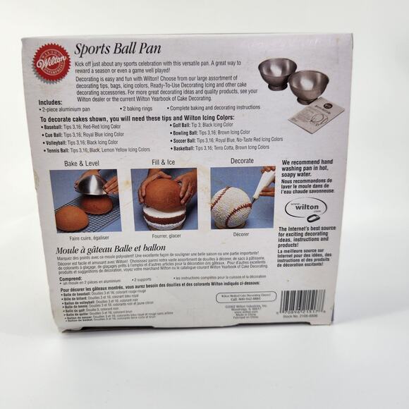 Wilton Sports Ball Cake Pan Set - Picture 5 of 6
